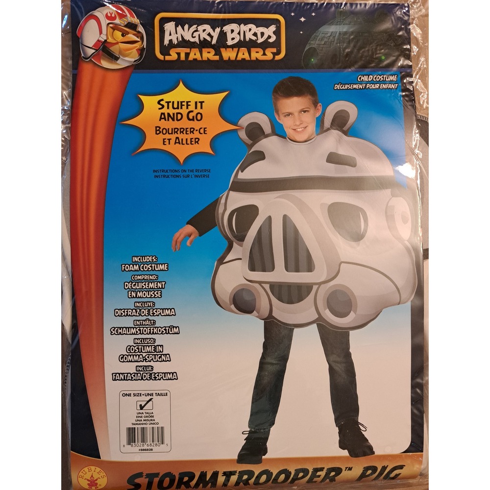 Rubies Angry Birds Star Wars Stormtrooper Pig Child Costume One Size 886828 NEW
